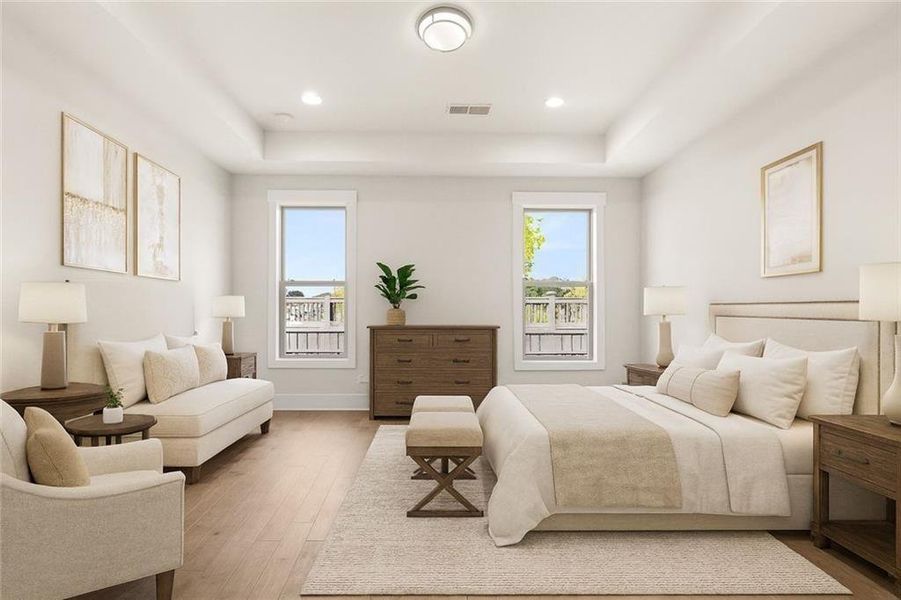 Furnished interior view inside a new home in Soleil Summit Chase, Snellville (Image 11).