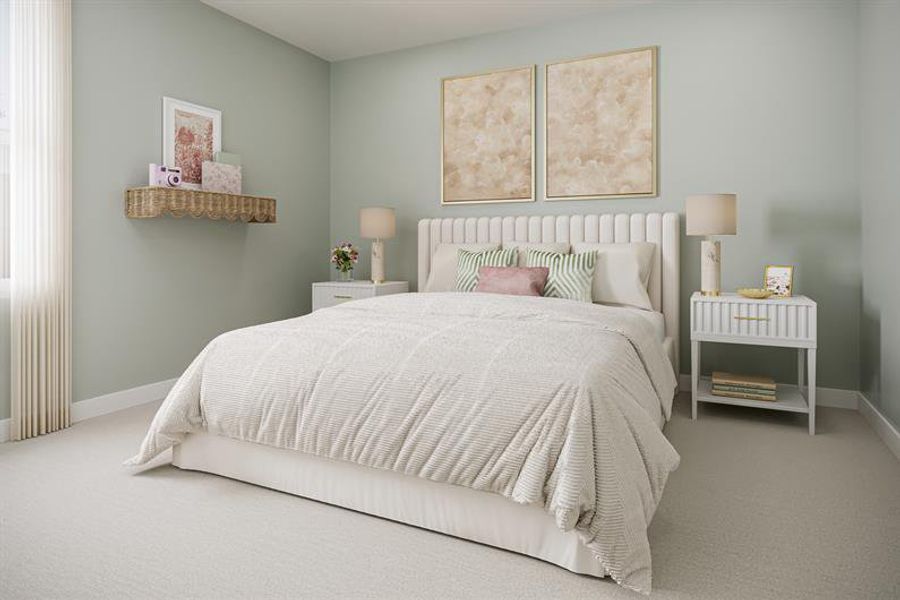 Representative furnished interior of a home built from the Lewis by Ryan Homes in Laurel Preserve, Kingsland (Image 12).