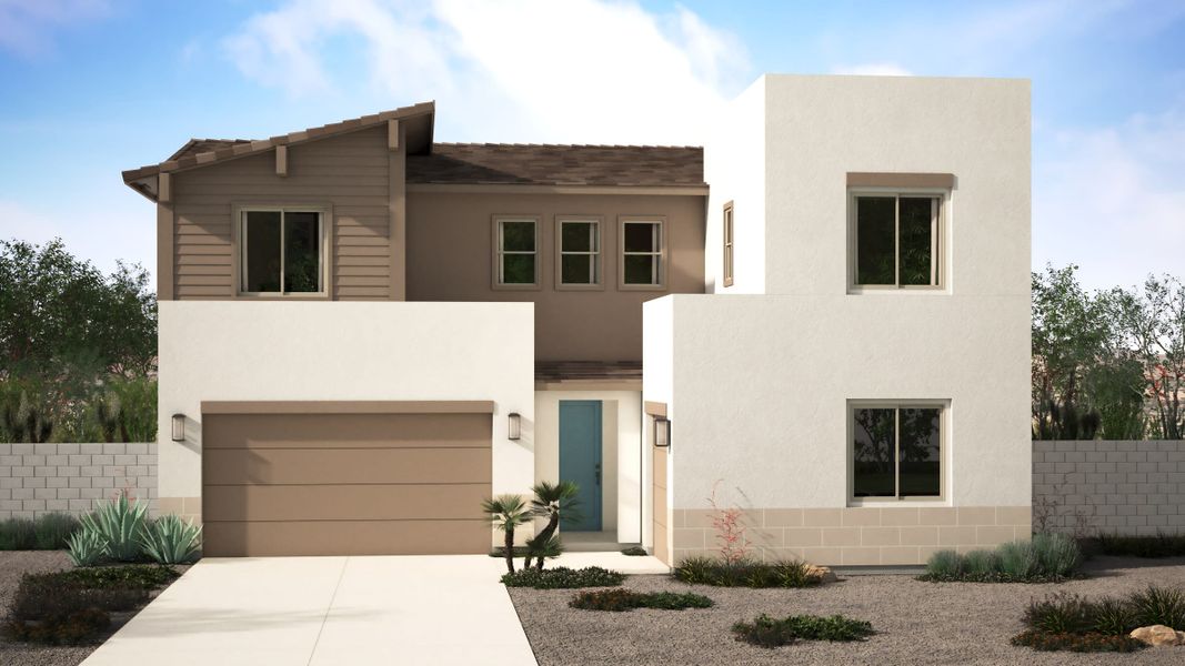 Mid Century Modern Elevation | Mirabella | Harvest at Citrus Park | New Homes in Goodyear, AZ | Landsea Homes