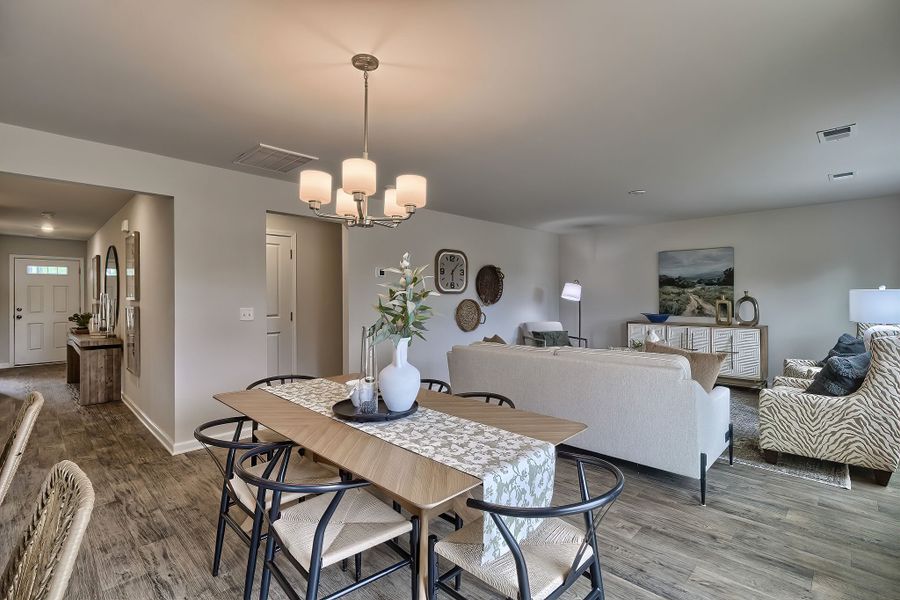 Furnished interior view inside a new home in Crystal Downs, Sumter (Image 14). Furnished interior view inside a new home in Crystal Downs, Sumter (Image 14).