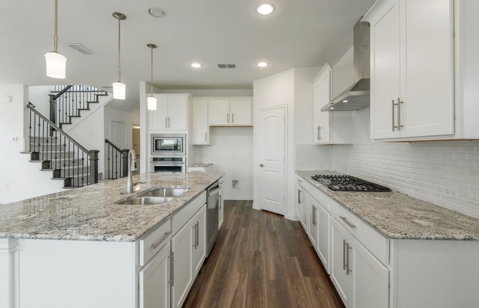 Spacious kitchen with abundant cabinet space