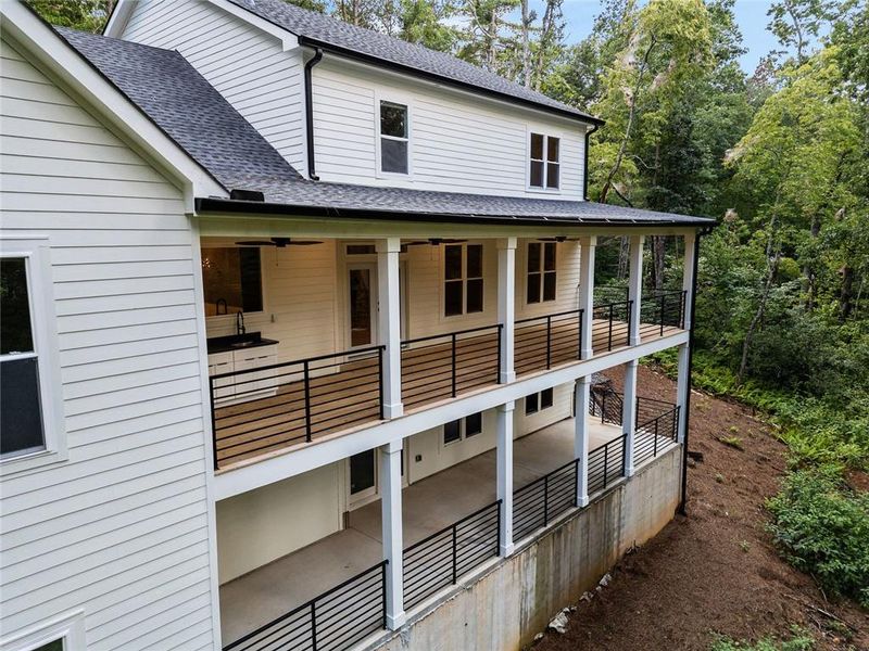 Exterior details and patio area of a home in , Ellijay (Image 29). Exterior details and patio area of a home in , Ellijay (Image 29).