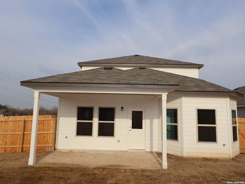 Exterior details and patio area of a home in Agave, San Antonio (Image 21).