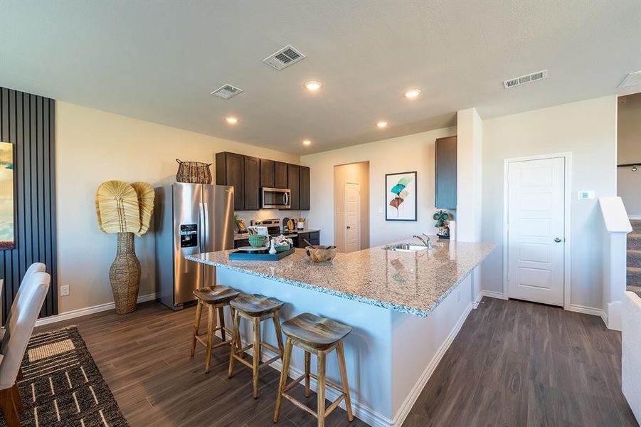 Furnished interior view inside a new home in Retreat at Fossil Creek, Fort Worth (Image 28).