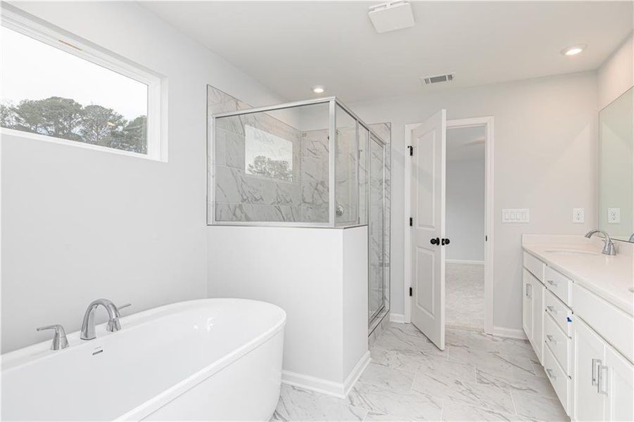 Furnished interior view inside a new home in Riverside Ridge, Lawrenceville (Image 10).