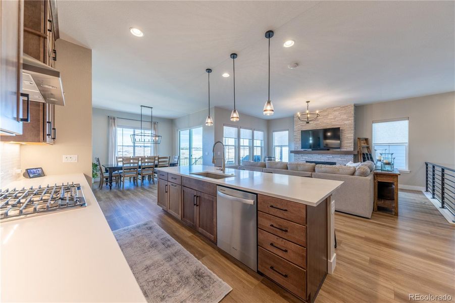 Kitchen looking to the Great Room Kitchen looking to the Great Room