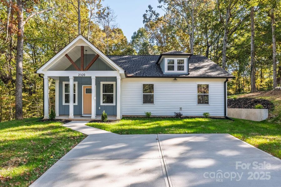Front exterior of a new home in , Shelby, NC, highlighting curb appeal (Image 1). Front exterior of a new home in , Shelby, NC, highlighting curb appeal (Image 1).