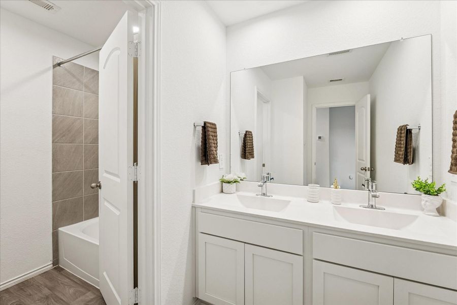 Furnished interior view inside a new home in Enclave at Dobbin, Magnolia (Image 6).