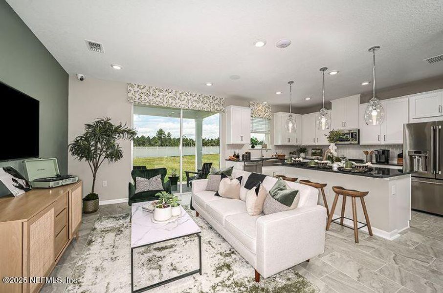 Furnished interior view inside a new home in , St. Augustine (Image 18).