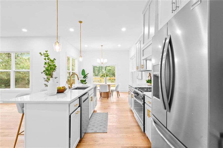 Furnished interior view inside a new home in , Atlanta (Image 12). Furnished interior view inside a new home in , Atlanta (Image 12).