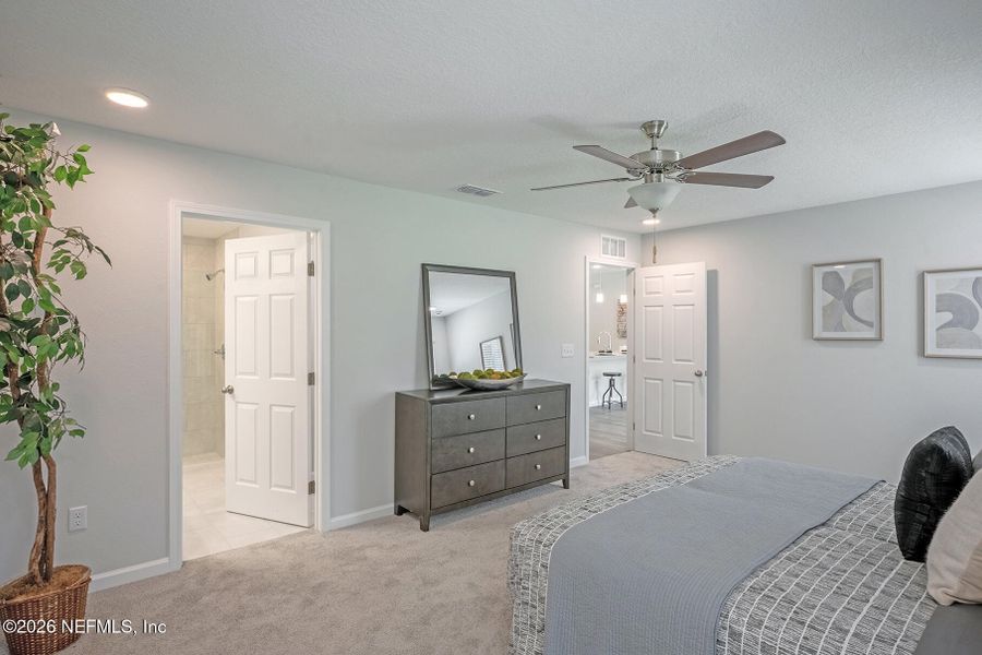 Furnished interior view inside a new home in , Jacksonville (Image 34).