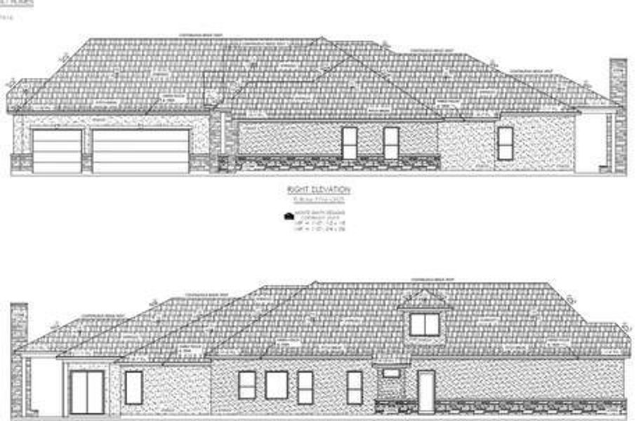 3 CAR SIDE LOAD GARAGE WILL HAVE EPOXY FINISH ON FLOORS - EXTERIOR WILL BE BRICK AND BATTEN SIDING -NO STONE ON THIS PLAN