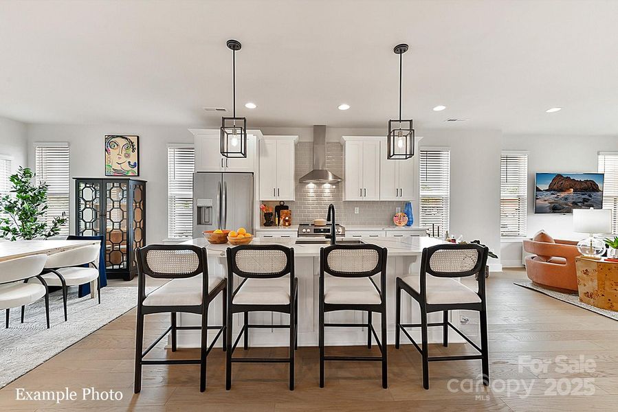 Furnished interior view inside a new home in North End Terraces, Charlotte (Image 12).