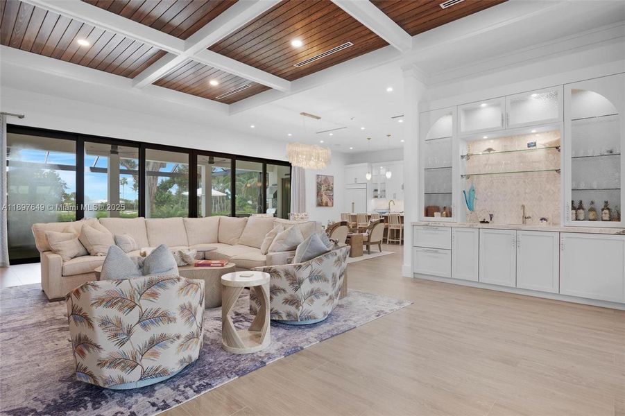 Furnished interior view inside a new home in , Key Largo (Image 25).