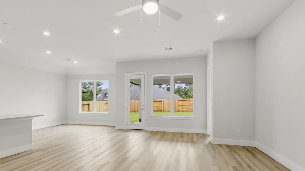 Representative unfurnished interior of a home built from the Pearl by D.R. Horton in Mill Creek Estates, Magnolia (Image 12). Representative unfurnished interior of a home built from the Pearl by D.R. Horton in Mill Creek Estates, Magnolia (Image 12).