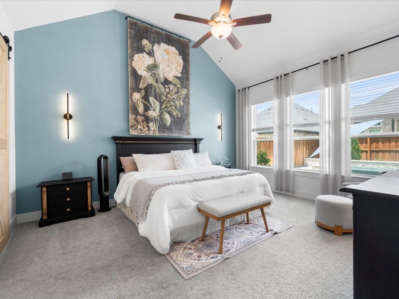 Furnished interior view inside a new home in , Spring (Image 34).