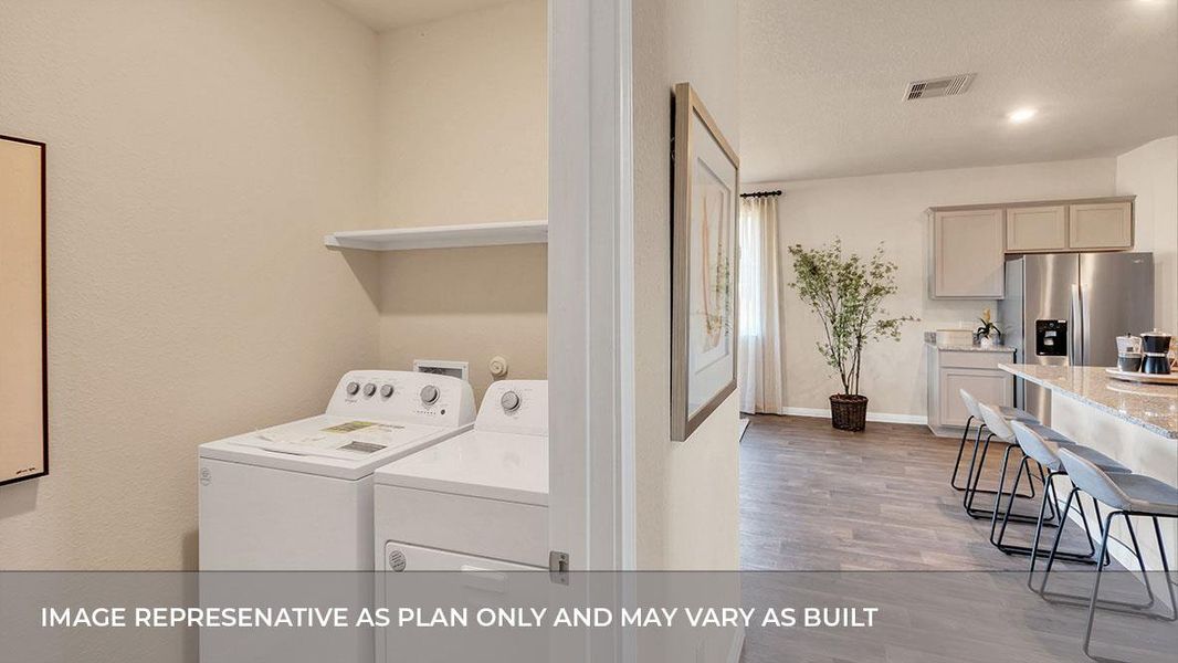 Furnished interior view inside a new home in Prairie Lakes, Buda (Image 19).