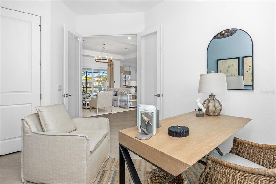 Furnished interior view inside a new home in Calusa Country Club, Lakewood Ranch (Image 20).