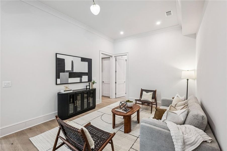 Furnished interior view inside a new home in , Atlanta (Image 14). Furnished interior view inside a new home in , Atlanta (Image 14).