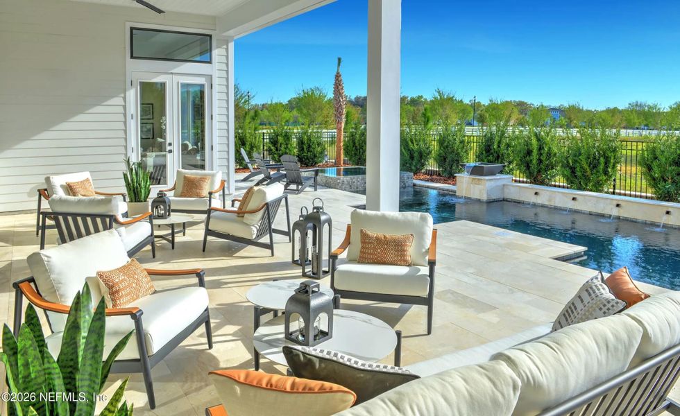 Exterior details and patio area of a home in , Fernandina Beach (Image 29).