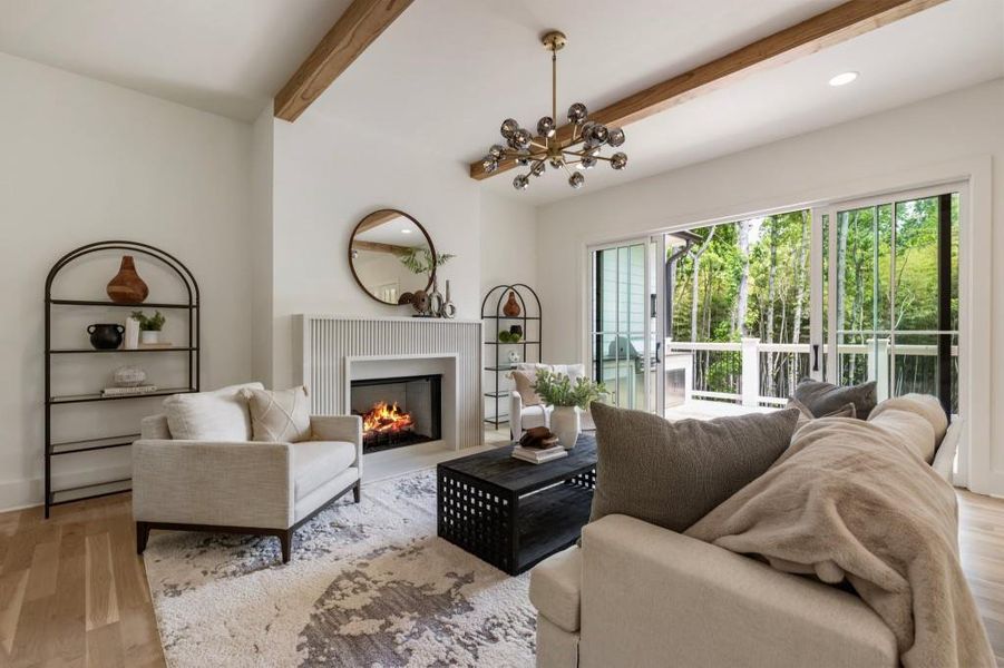 Furnished interior view inside a new home in , Milton (Image 28).