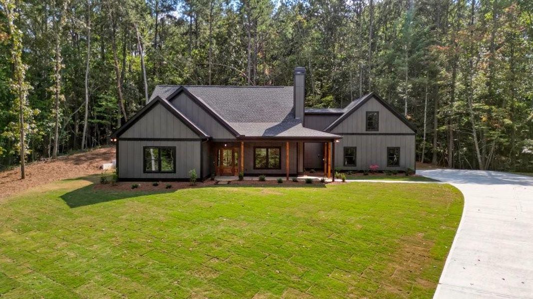 Front exterior of a new home in , Talking Rock, GA, highlighting curb appeal (Image 22).