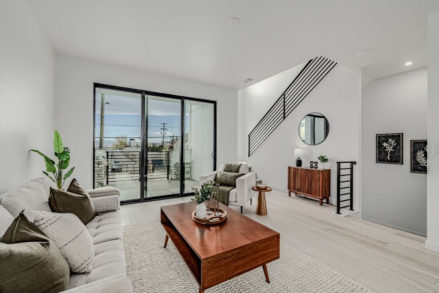 Furnished interior view inside a new home in The Hub at Virginia Village, Denver (Image 12).