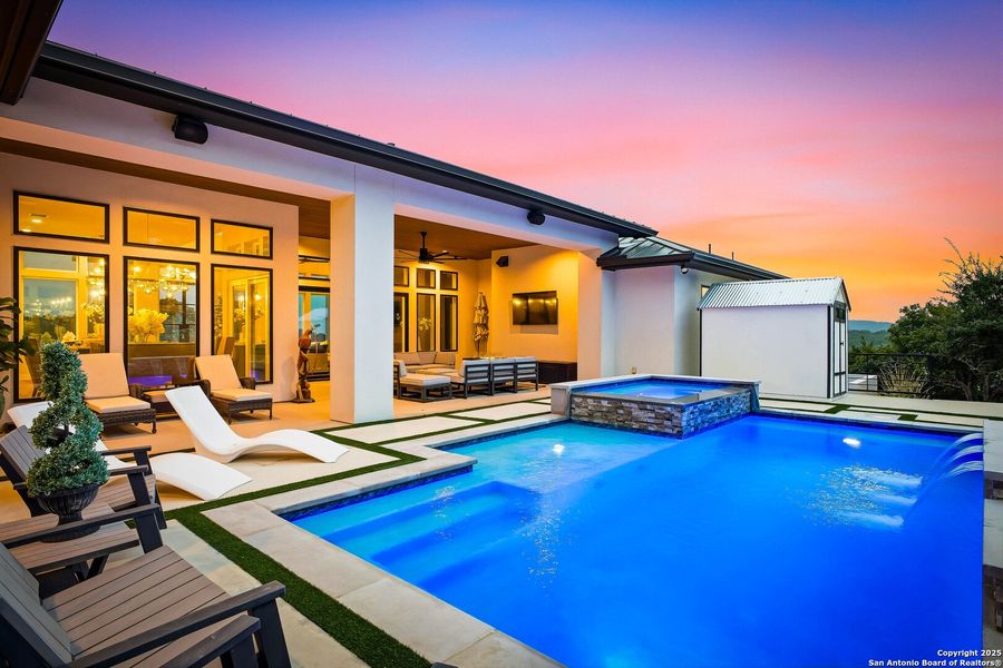 Exterior details and patio area of a home in , San Antonio (Image 33).