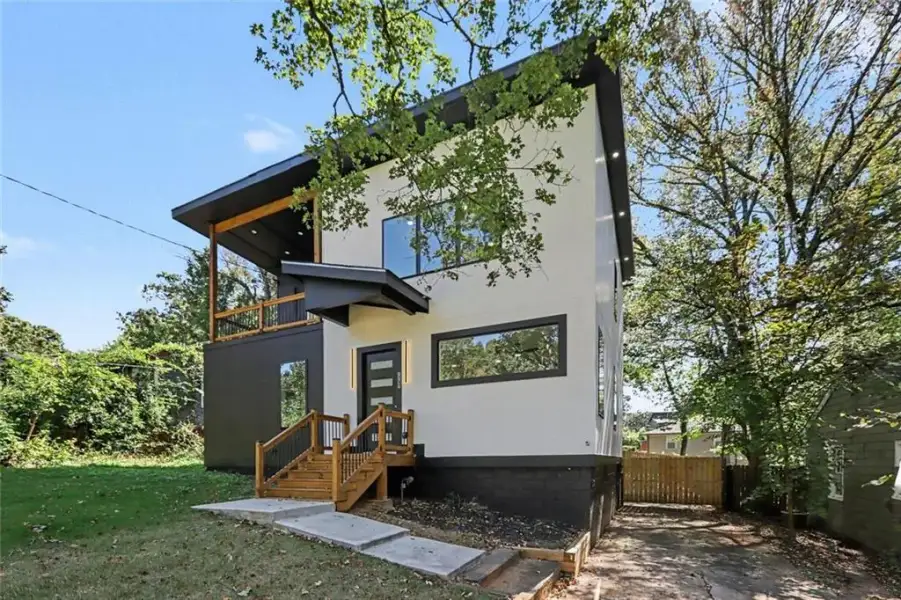 Exterior details and patio area of a home in , Atlanta (Image 22). Exterior details and patio area of a home in , Atlanta (Image 22).