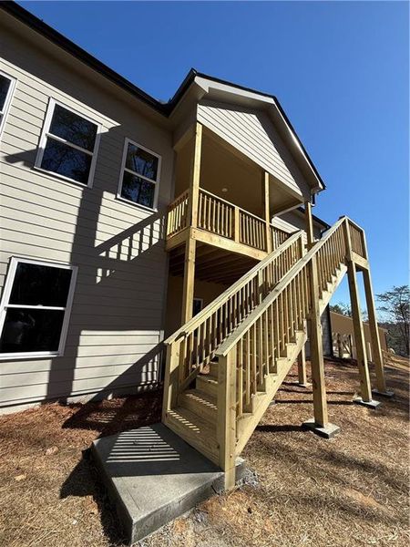 Exterior details and patio area of a home in , Waleska (Image 18).