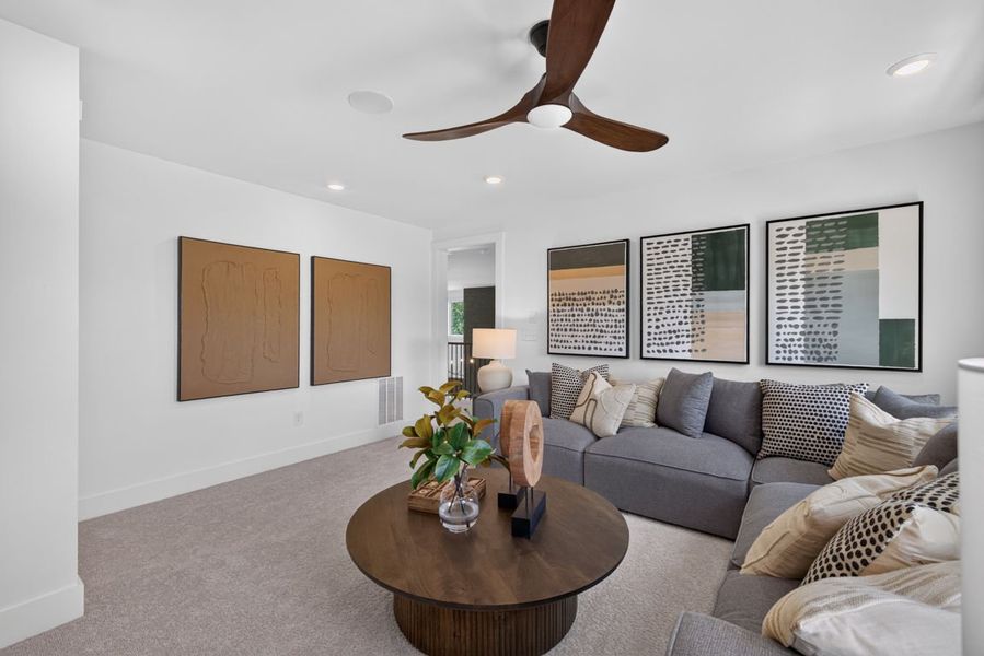 Representative furnished interior of a home built from the Newlyn by Pulte Homes in Bleckley Station, Ball Ground (Image 41). Representative furnished interior of a home built from the Newlyn by Pulte Homes in Bleckley Station, Ball Ground (Image 41).