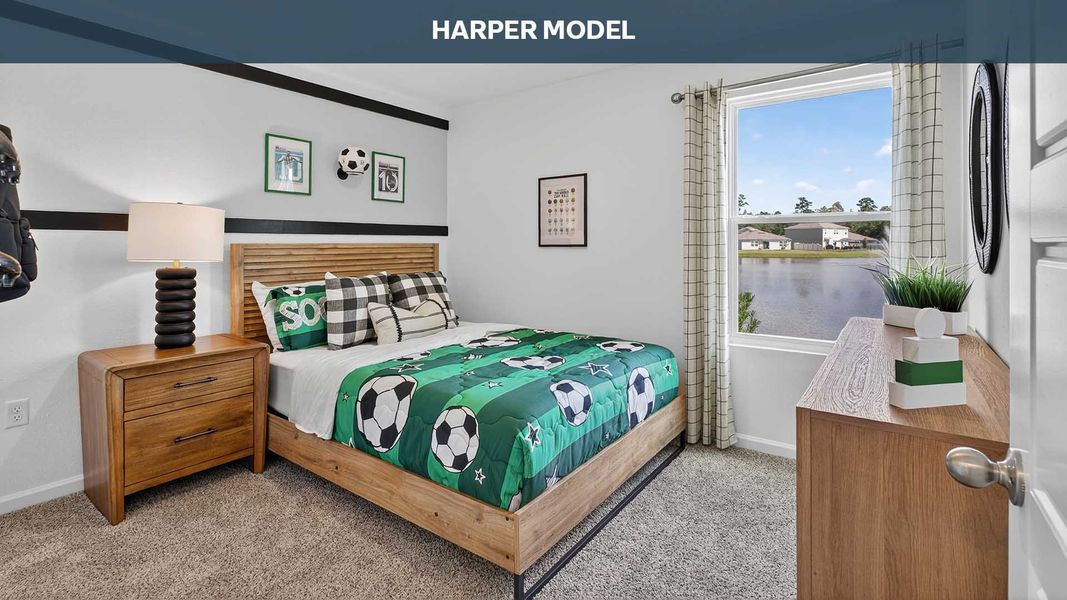 Representative furnished interior of a home built from the Harper by D.R. Horton in Diamond Springs, Jacksonville (Image 19).