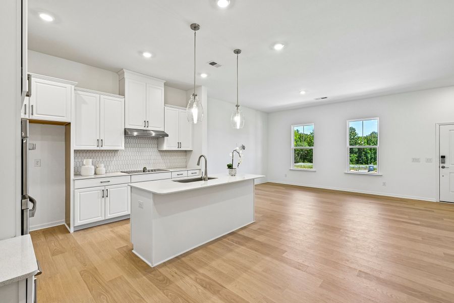 Furnished interior view inside a new home in Terraces at the Exchange, Fort Mill (Image 7).