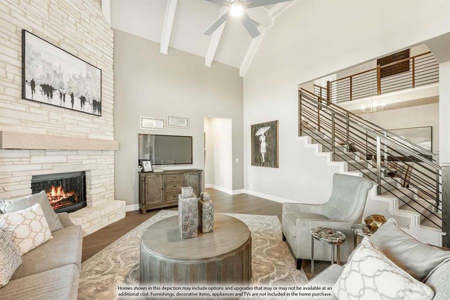 Furnished interior view inside a new home in Wildflower Ranch, Fort Worth (Image 20).