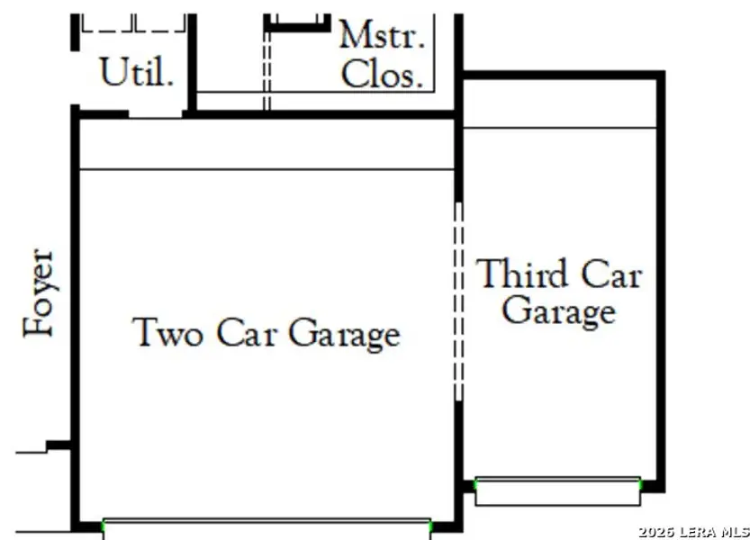 2D floor plan layout of this home in Hickory Ridge, Elmendorf, TX (Image 3).