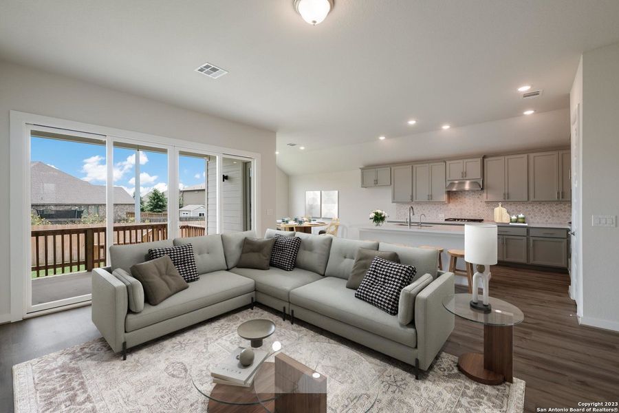 Furnished interior view inside a new home in Foxbrook, Cibolo (Image 6).