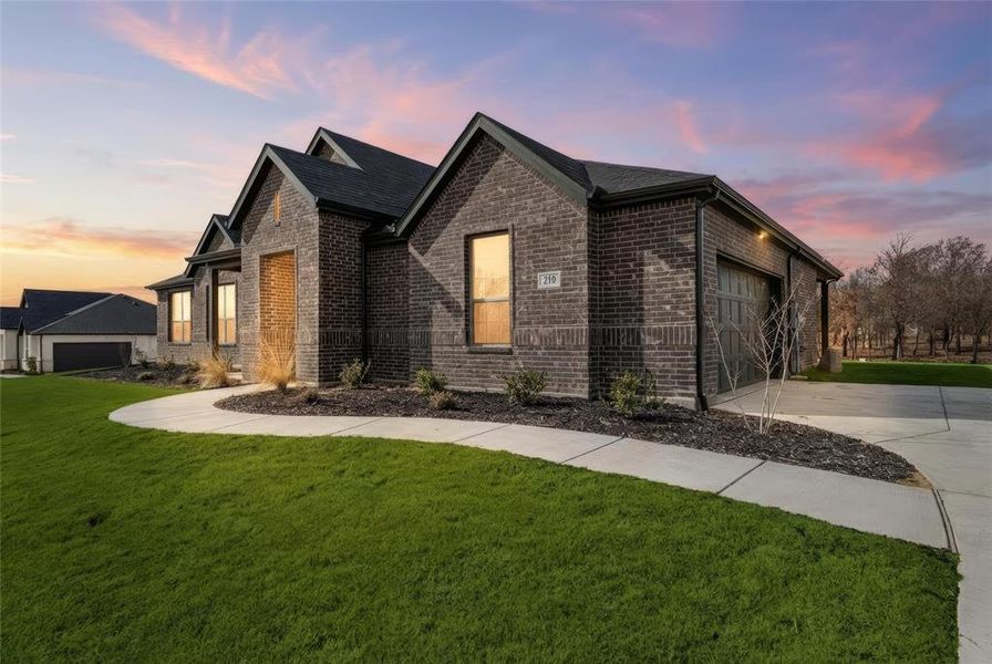 Front exterior of a new home in , Boyd, TX, highlighting curb appeal (Image 24).