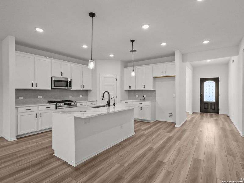 Furnished interior view inside a new home in Comanche Ridge, San Antonio (Image 12).