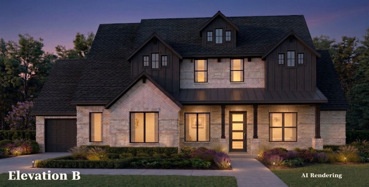 Representative exterior photo of a completed home built from the Katherine by Altura Homes in Talbott Estates, Howe, TX (Image 5).