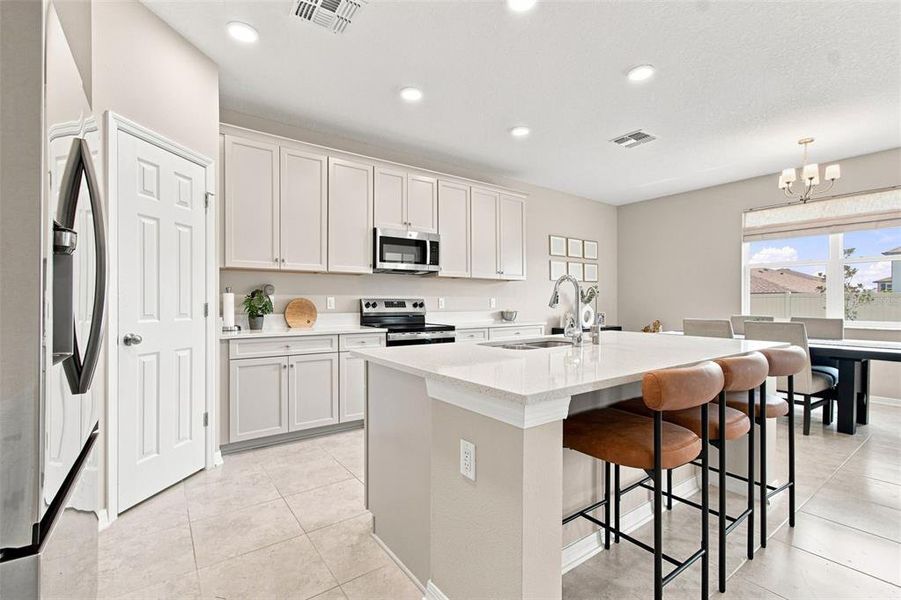 Furnished interior view inside a new home in Epperson, Wesley Chapel (Image 6). Furnished interior view inside a new home in Epperson, Wesley Chapel (Image 6).