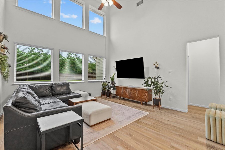 Living area perfect for family gatherings