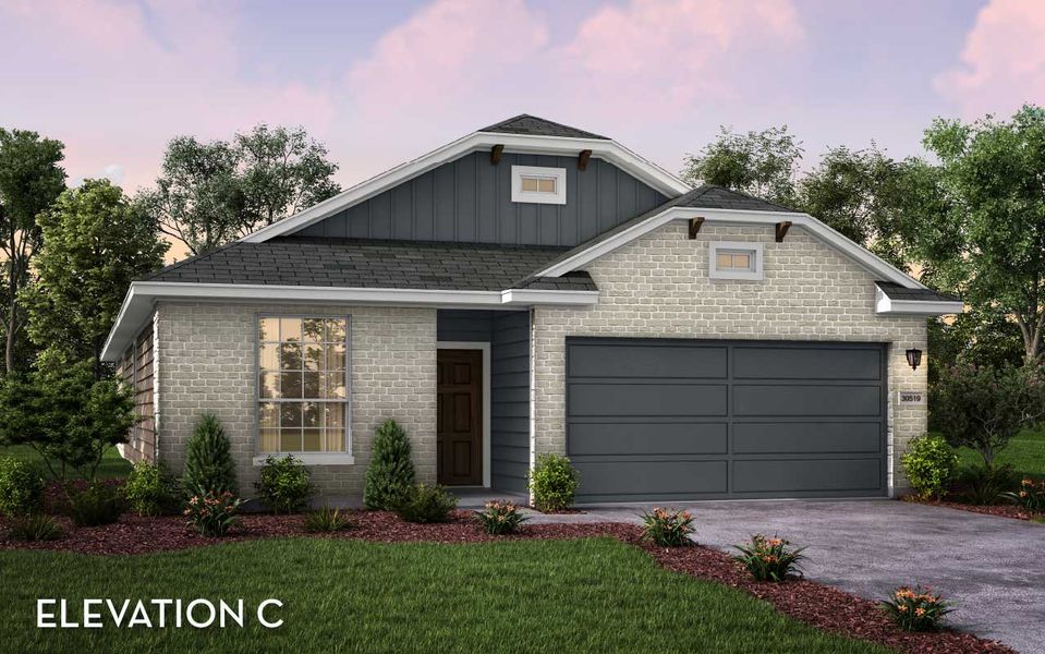 Representative exterior photo of a completed home built from the Sioux by CastleRock Communities in Hughes Landing, Dickinson, TX (Image 16). Representative exterior photo of a completed home built from the Sioux by CastleRock Communities in Hughes Landing, Dickinson, TX (Image 16).