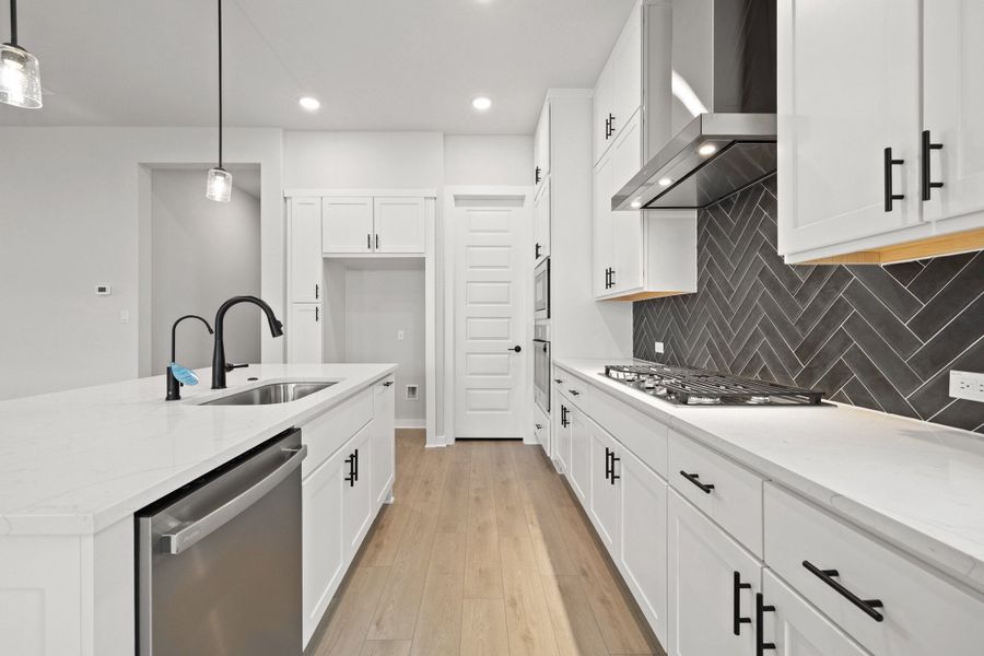 Furnished interior view inside a new home in Heritage, Dripping Springs (Image 14).