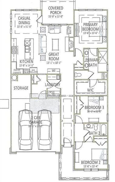 2D floor plan layout of this home in , Gainesville, GA (Image 4).