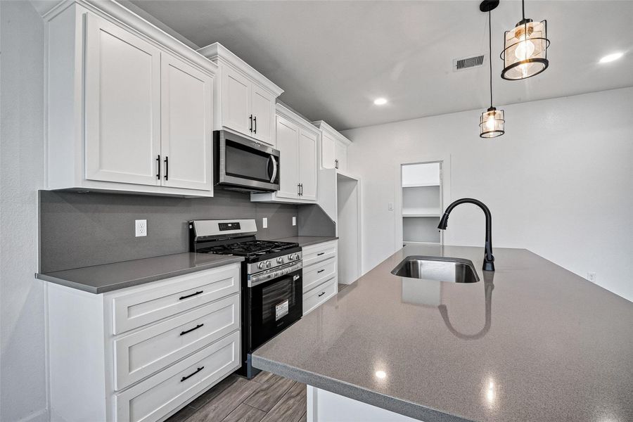 Furnished interior view inside a new home in , Crosby (Image 11).
