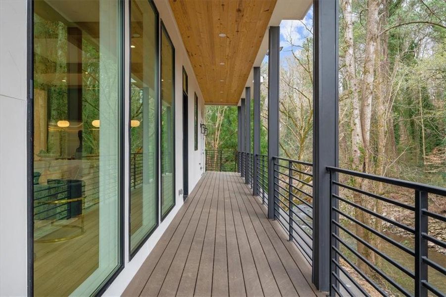 Exterior details and patio area of a home in , Atlanta (Image 32).