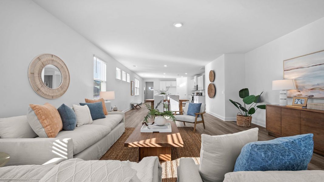 Furnished interior view inside a new home in The Lakes at North Glynn, Brunswick (Image 14).