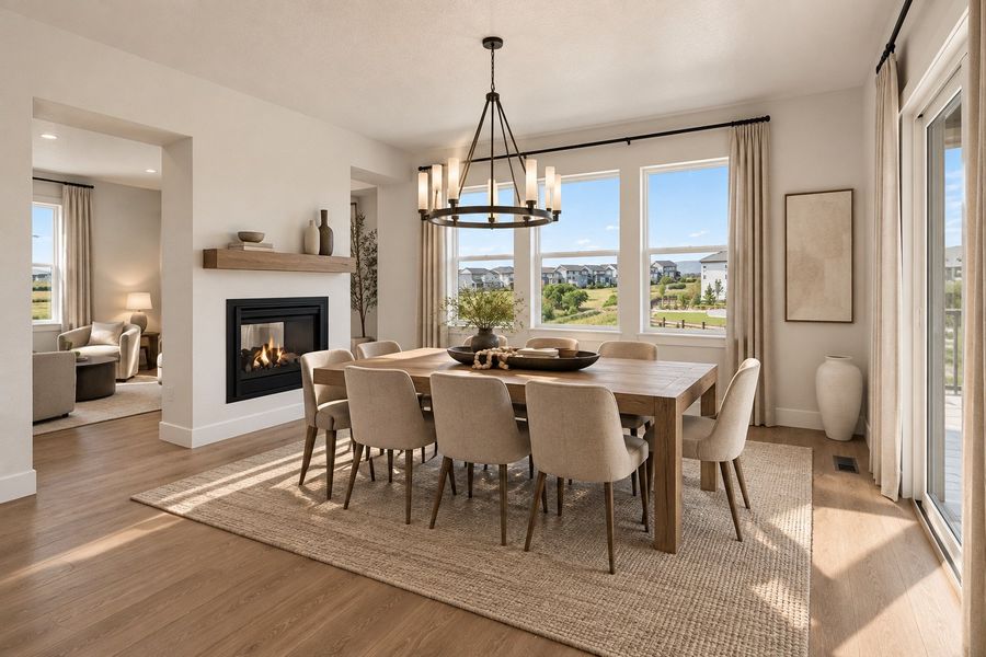Furnished interior view inside a new home in Macanta, Castle Rock (Image 5).