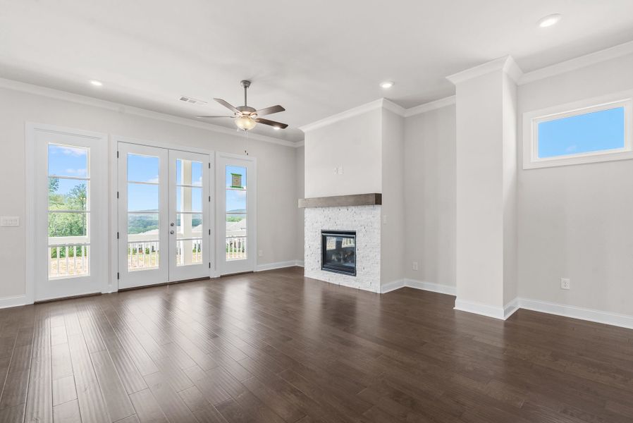 Representative unfurnished interior of a home built from the The Aspen II by The Providence Group in Palisades Single Family, Cumming (Image 15).
