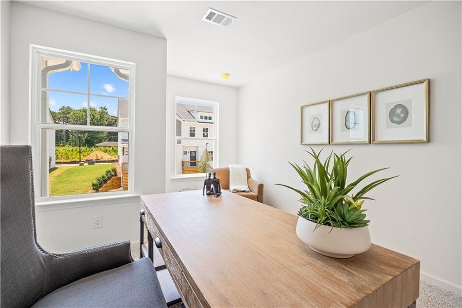 Furnished interior view inside a new home in Old Salem Crossing, Conyers (Image 7).
